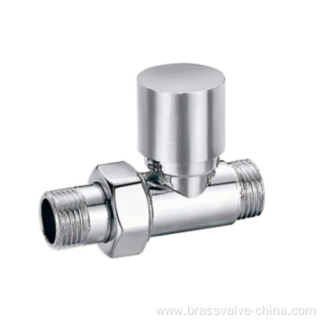 Brass radiator valve straight type